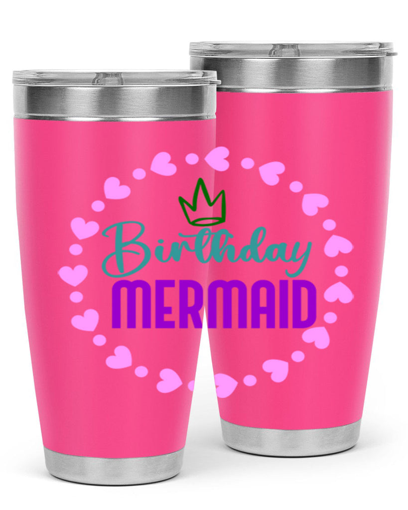 Birthday Mermaid 70#- mermaid- Tumbler