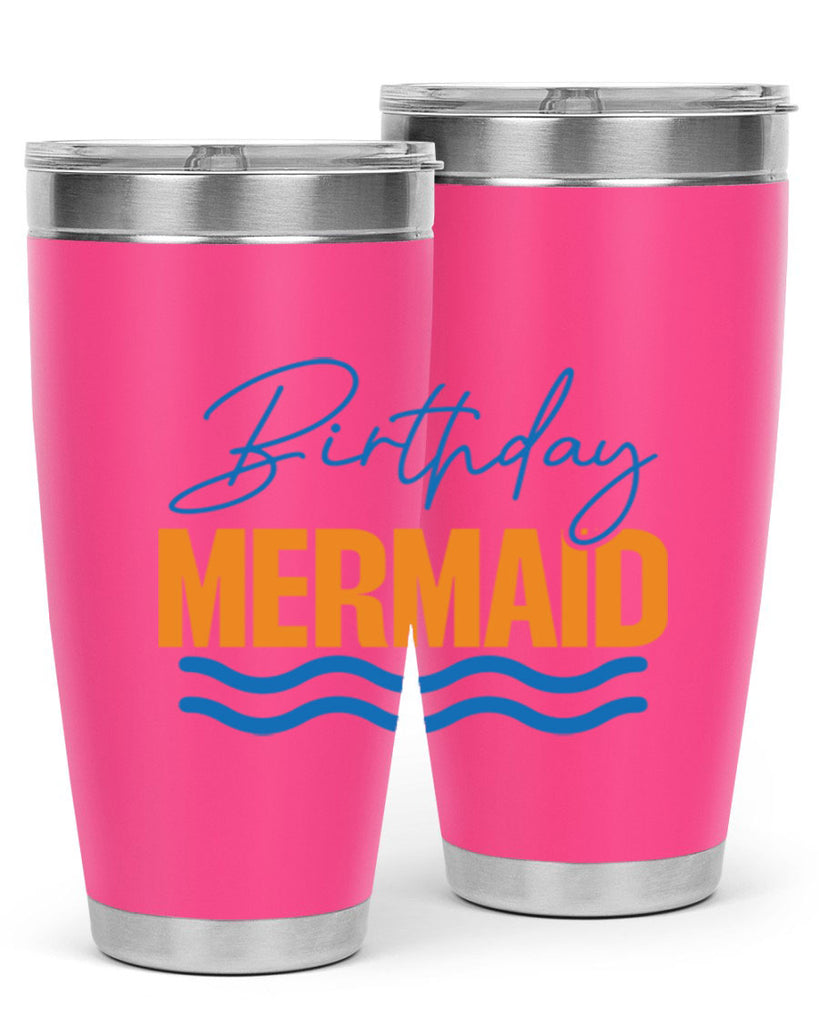 Birthday Mermaid 73#- mermaid- Tumbler