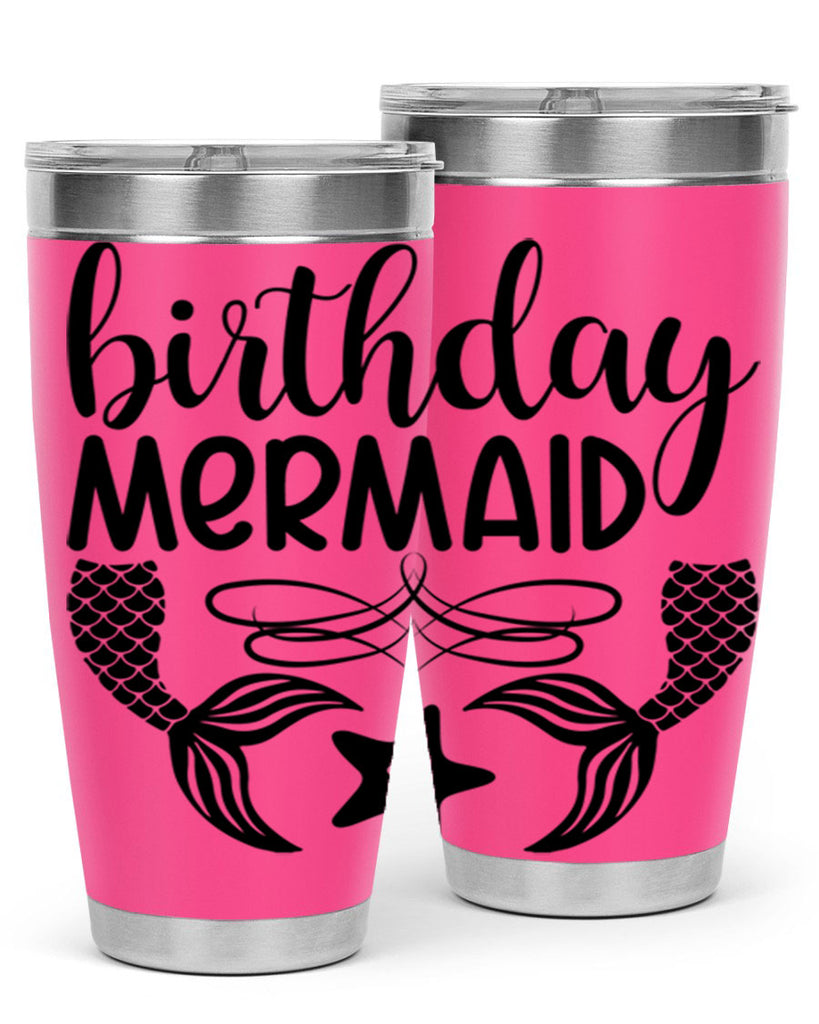 Birthday mermaid 76#- mermaid- Tumbler