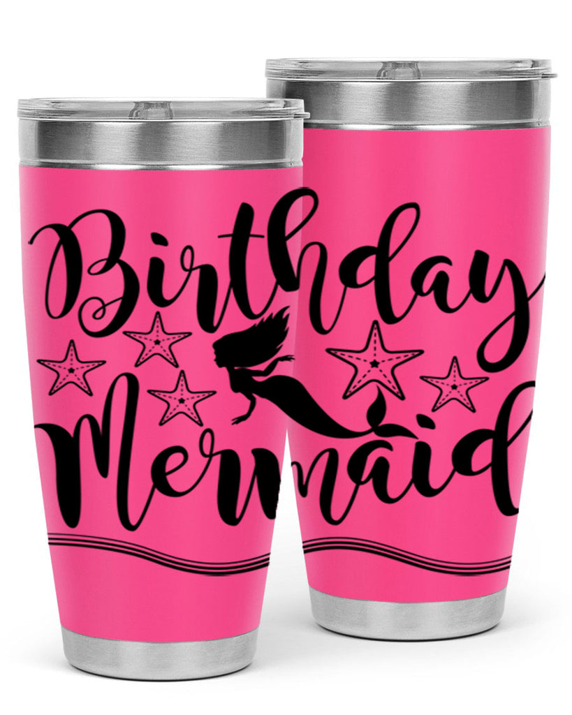 Birthday mermaid 77#- mermaid- Tumbler