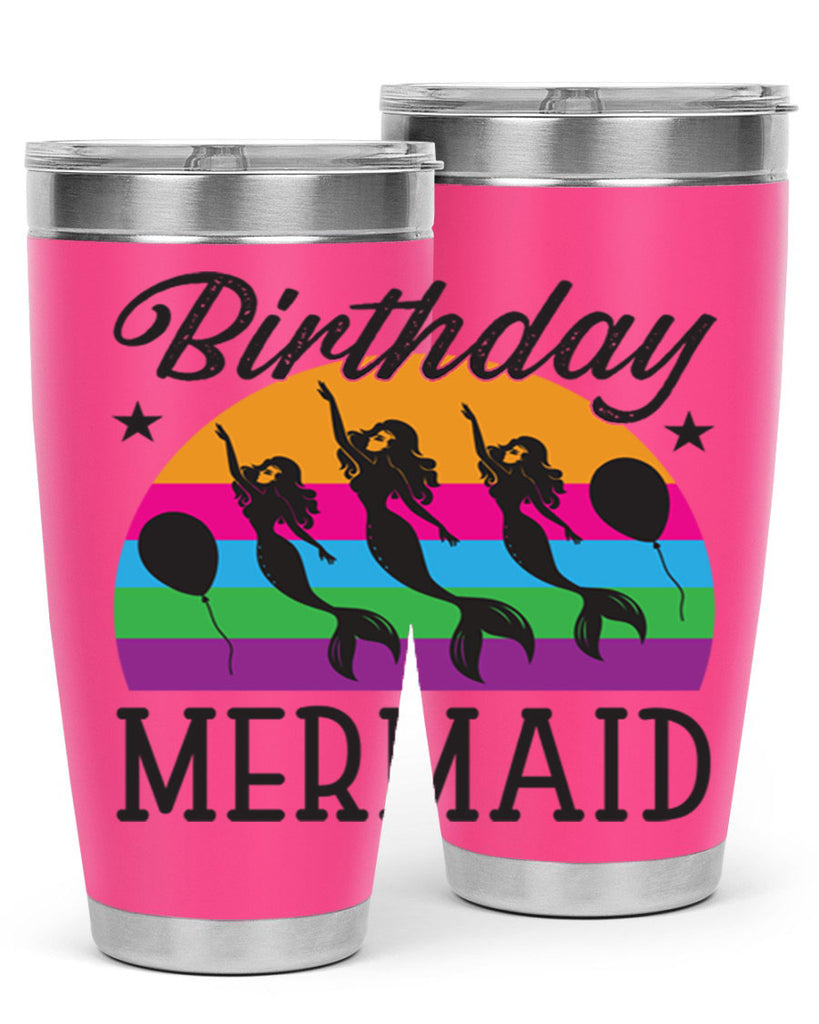 Birthday mermaid 78#- mermaid- Tumbler