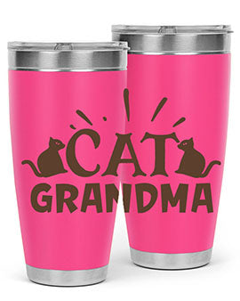 Cat Grandma Style 4#- cat- Tumbler