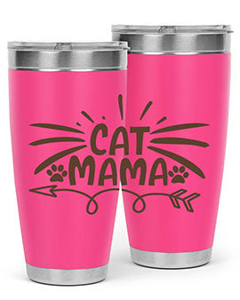 Cat Mama Style 5#- cat- Tumbler