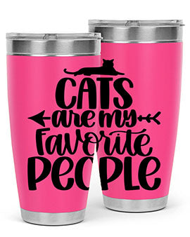 Cats Are My Favorite People Style 90#- cat- Tumbler