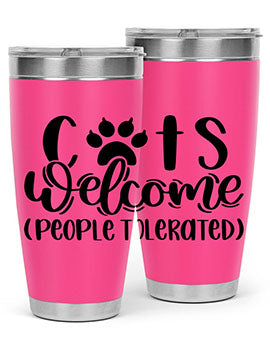 Cats Welcome Style 91#- cat- Tumbler