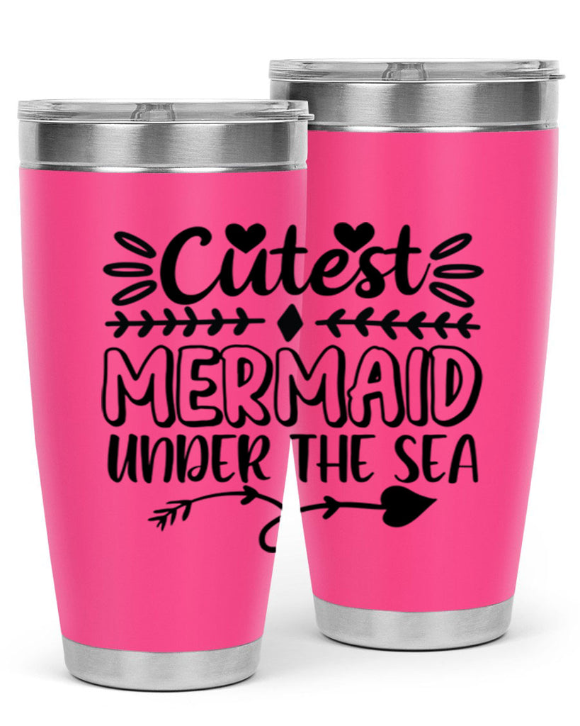 Cutest mermaid under the sea 104#- mermaid- Tumbler