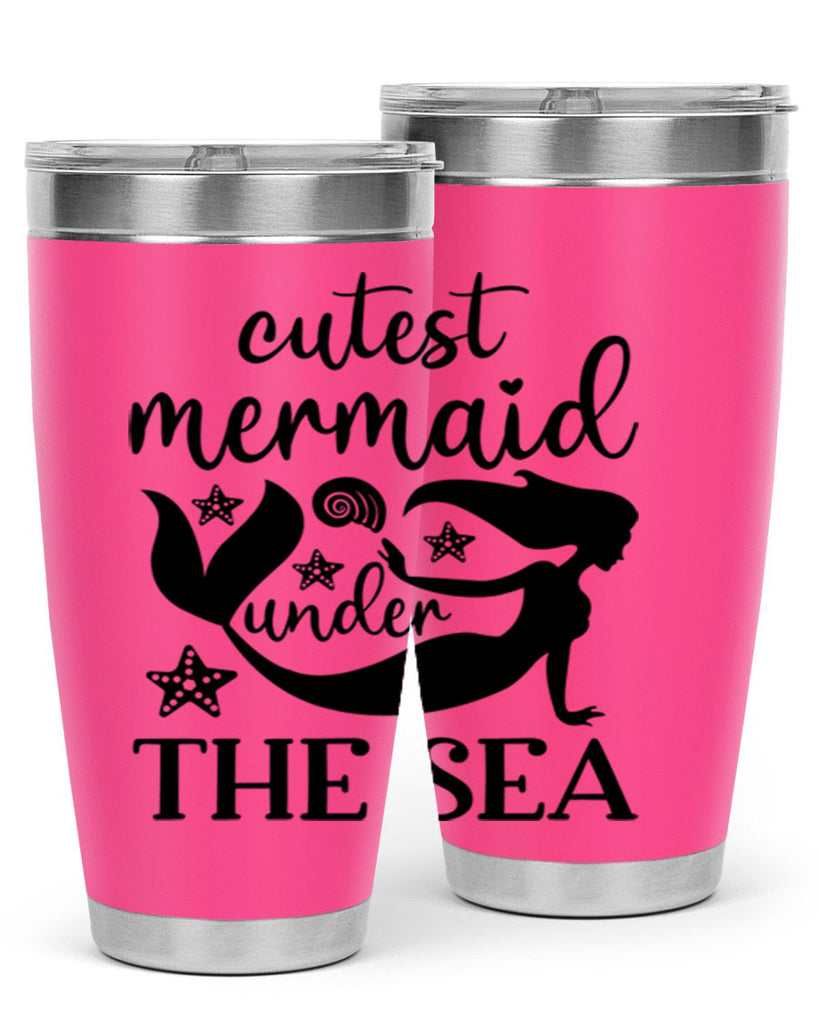 Cutest mermaid under the sea 110#- mermaid- Tumbler