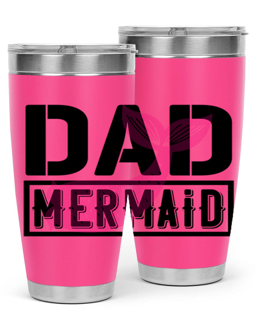 Dad mermaid 111#- mermaid- Tumbler