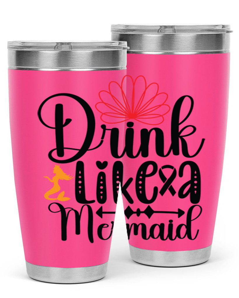 Drink Like a Mermaid 151#- mermaid- Tumbler