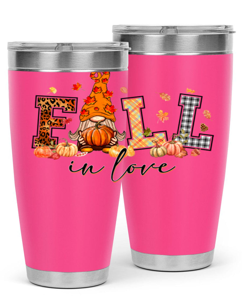 FALLinloveFallGnome 151#- fall- Tumbler