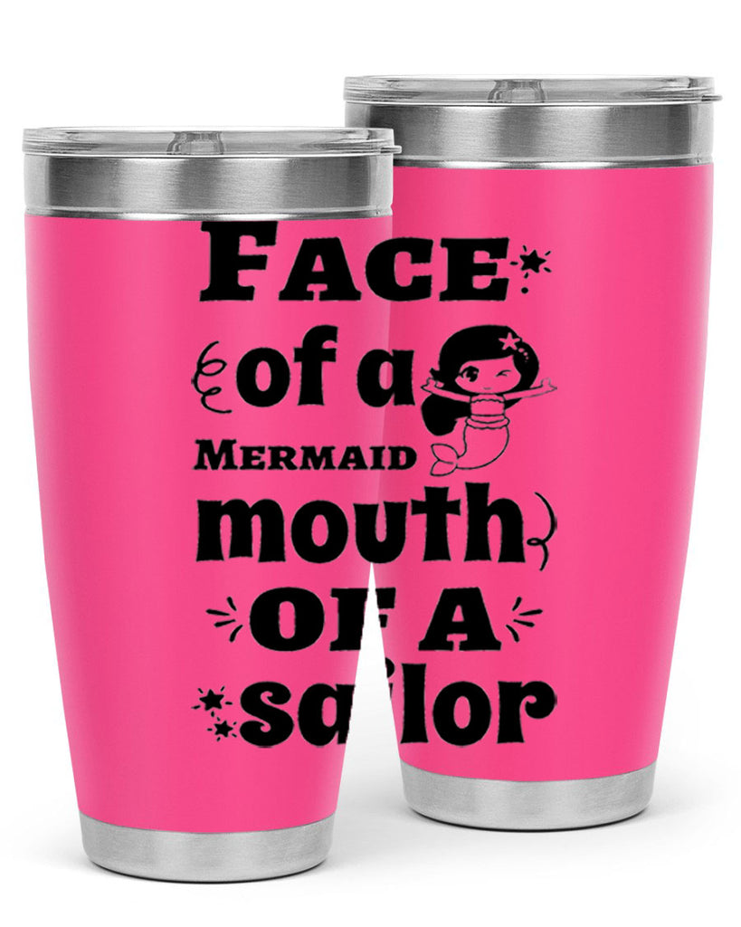 Face of a Mermaid mouth 164#- mermaid- Tumbler