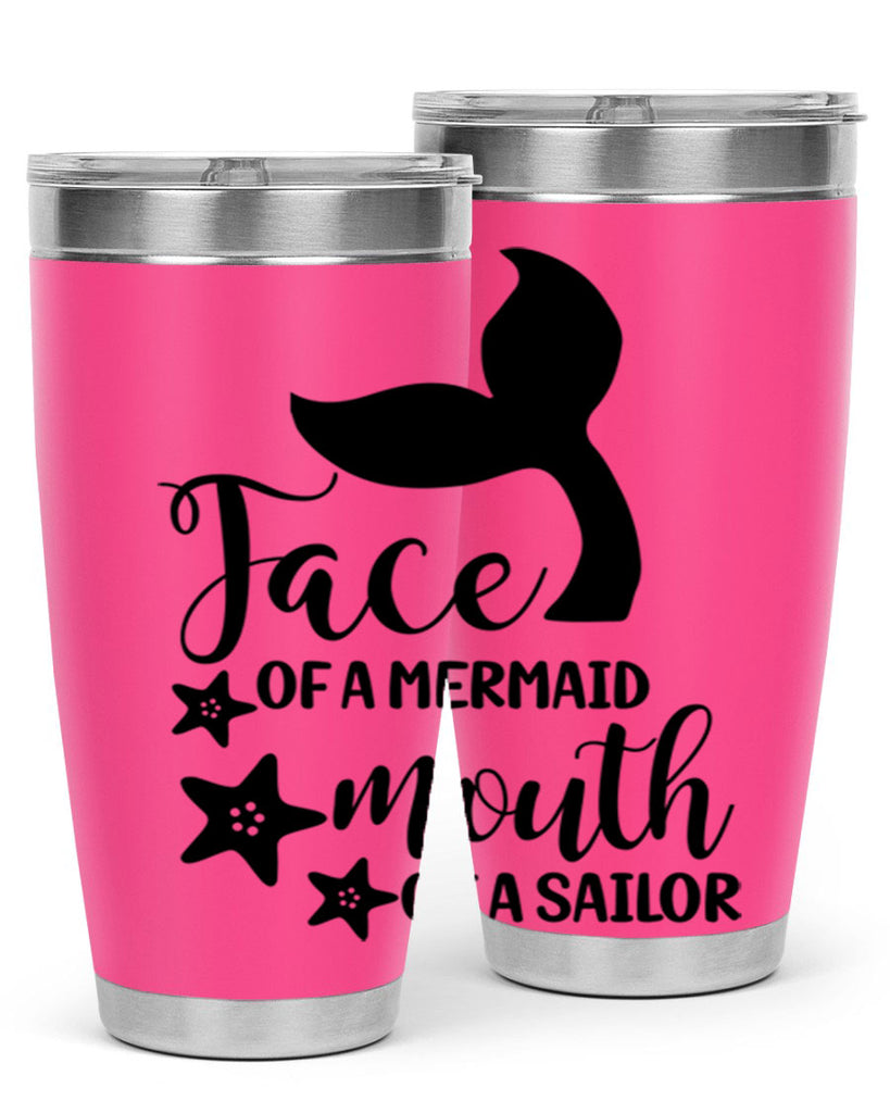 Face of a Mermaid mouth 165#- mermaid- Tumbler