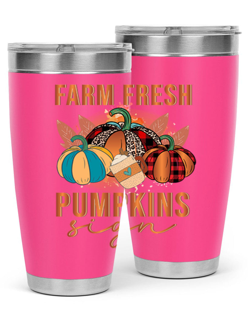 Farm Fresh Pumpkins Sign 175#- fall- Tumbler