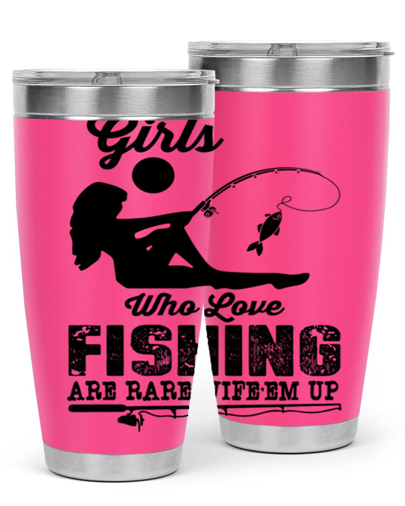 Fishing design 166#- mermaid- Tumbler