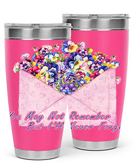 Floral Buerfly AlzheimerS Awareness 147#- alzheimers- Tumbler