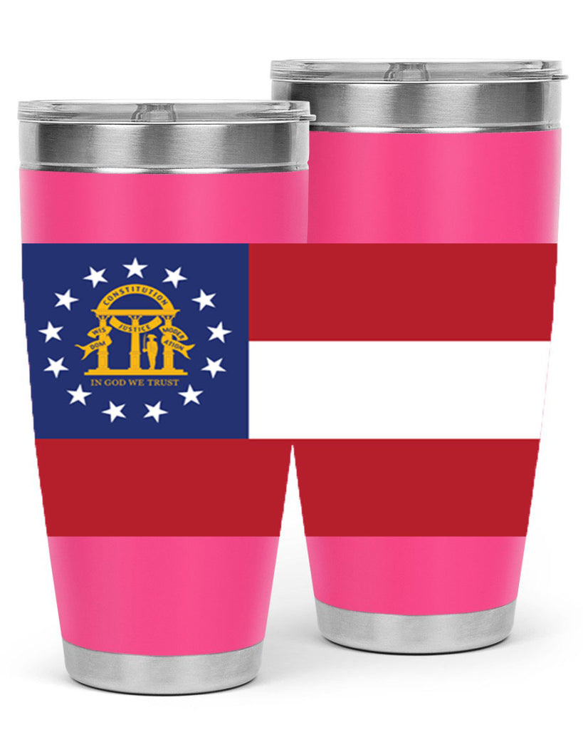 Georgia 42#- Us Flags- Tumbler