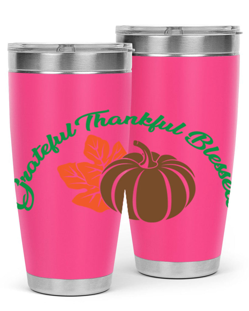 Grateful Thankful Blessed 214#- fall- Tumbler