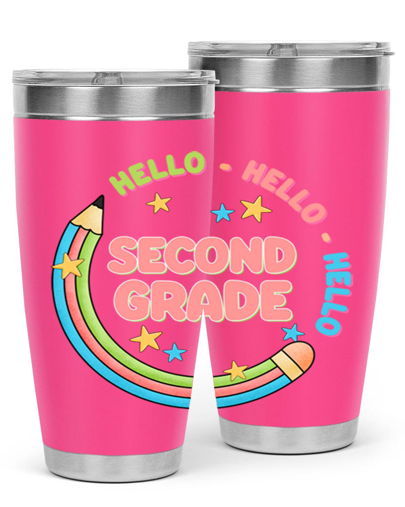 Hello 2nd Grade Pencil 10#- second grade- Tumbler