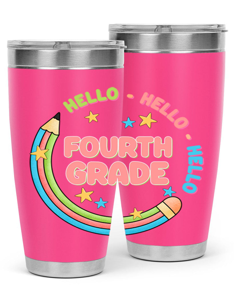 Hello 4th Grade Pencil 11#- 4th  grade- Tumbler