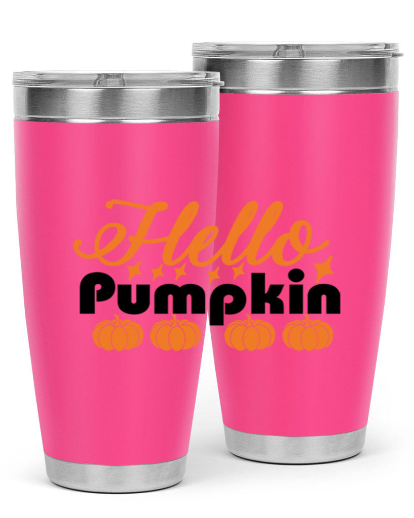 Hello Pumpkin 292#- fall- Tumbler