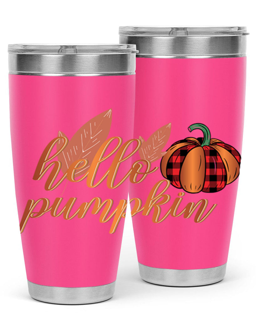 Hello Pumpkin 294#- fall- Tumbler