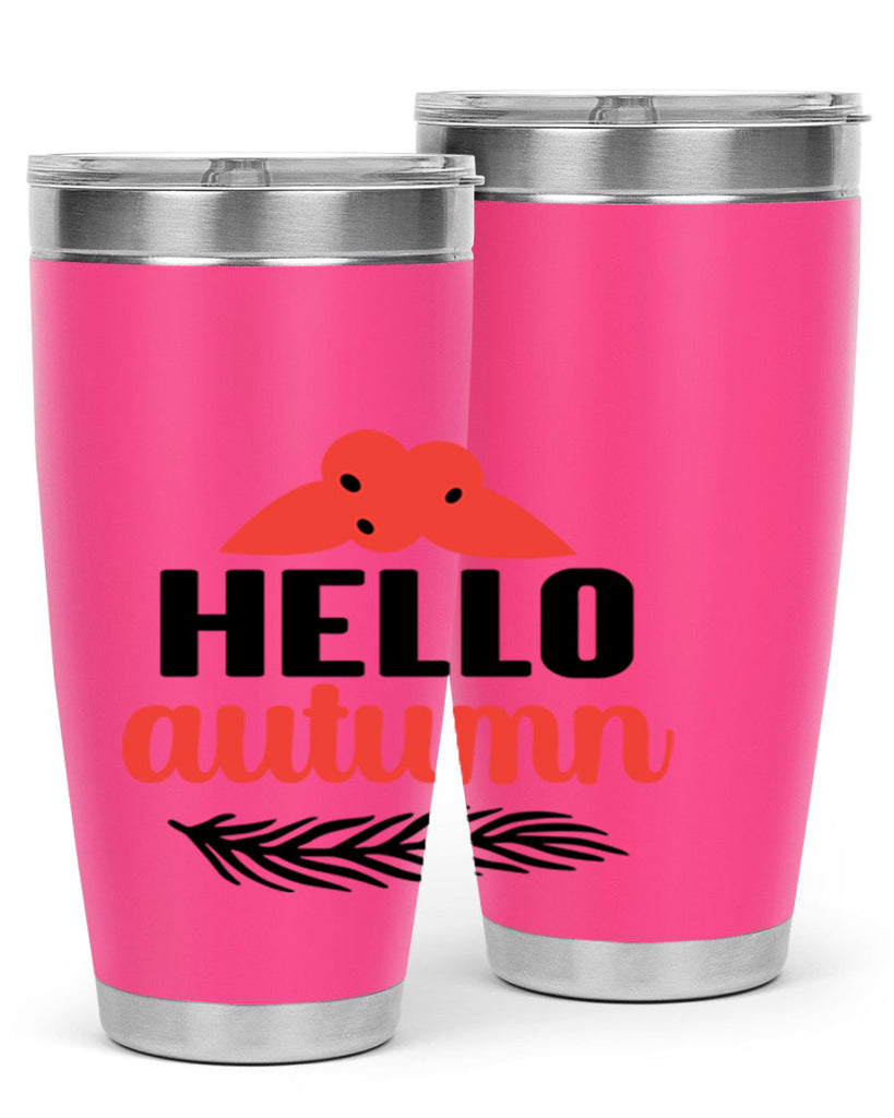 Hello autumn 269#- fall- Tumbler