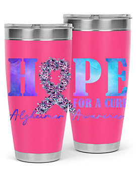 Hope For A Cure AlzheimerS Awareness 163#- alzheimers- Tumbler