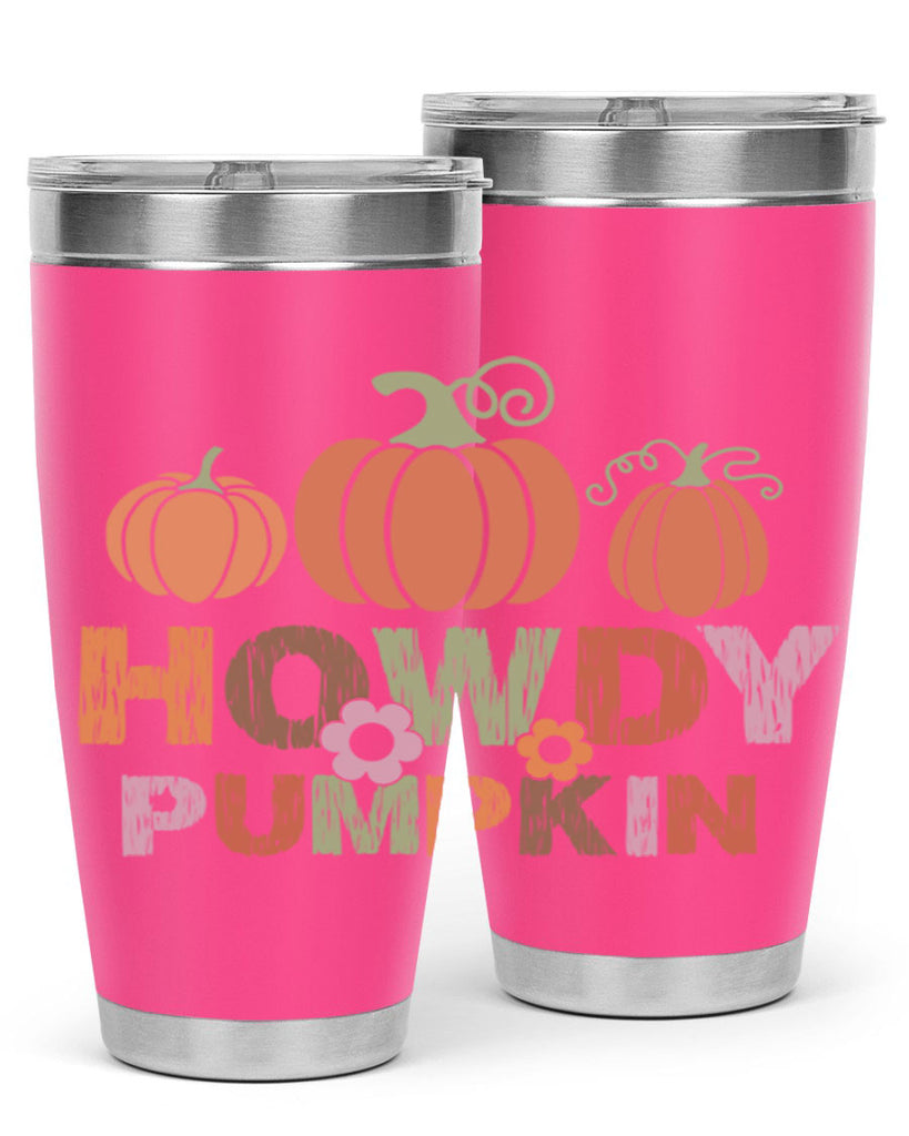 Howdy Pumpkin 321#- fall- Tumbler