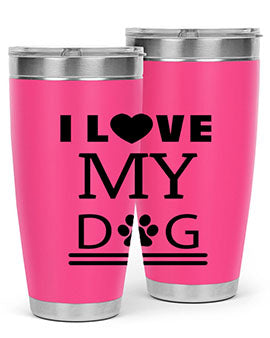 I Love My Dog Style 41#- dog- Tumbler