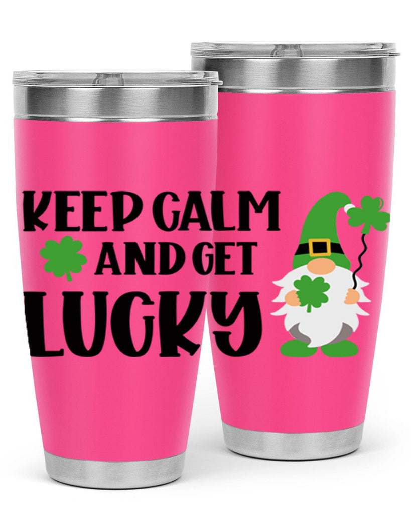 Keep Calm And Get Lucky Style 75#- St Patricks Day- Tumbler