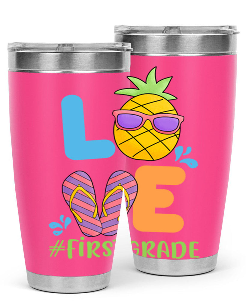 LOVE 1st Grade Summer Pineapple 8#- 1st grade- Tumbler