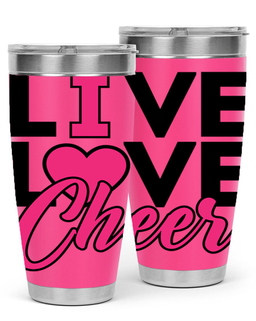 Live Love Cheer 832#- cheer- Tumbler