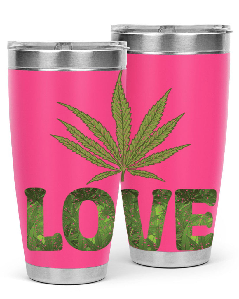 Love Sublimation 192#- marijuana- Tumbler