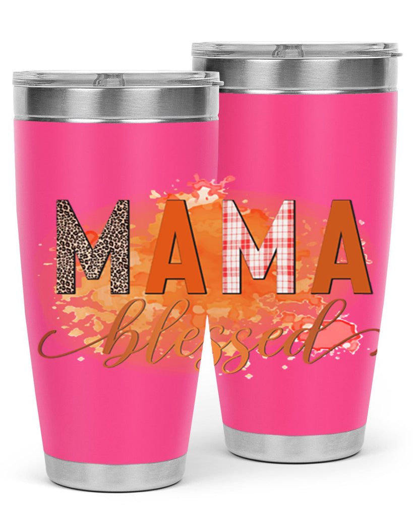 Mama Blessed 418#- fall- Tumbler