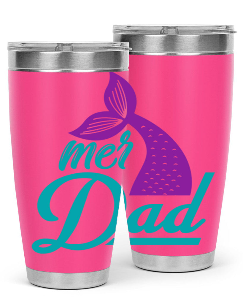 Mer Dad 325#- mermaid- Tumbler