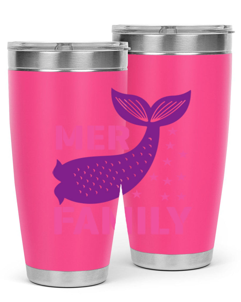 Mer Family 327#- mermaid- Tumbler