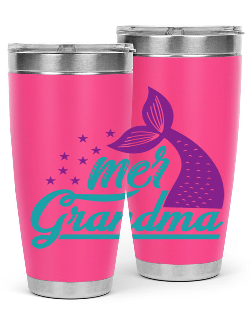 Mer Grandma 328#- mermaid- Tumbler