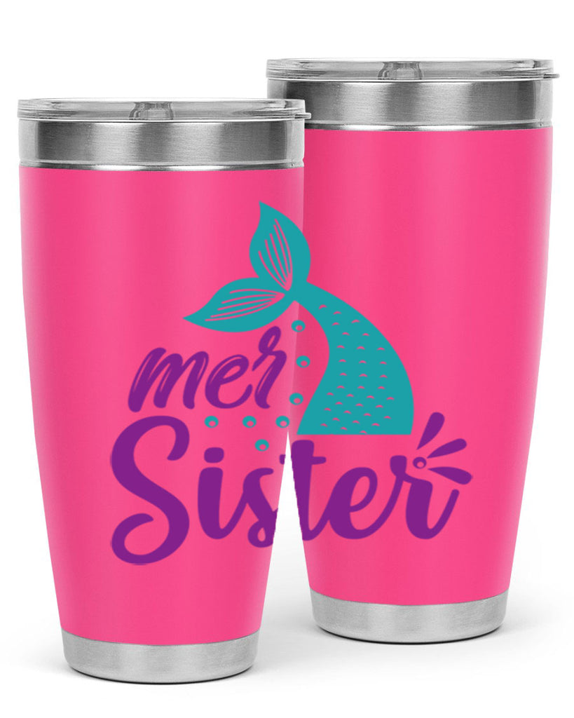 Mer Sister 346#- mermaid- Tumbler