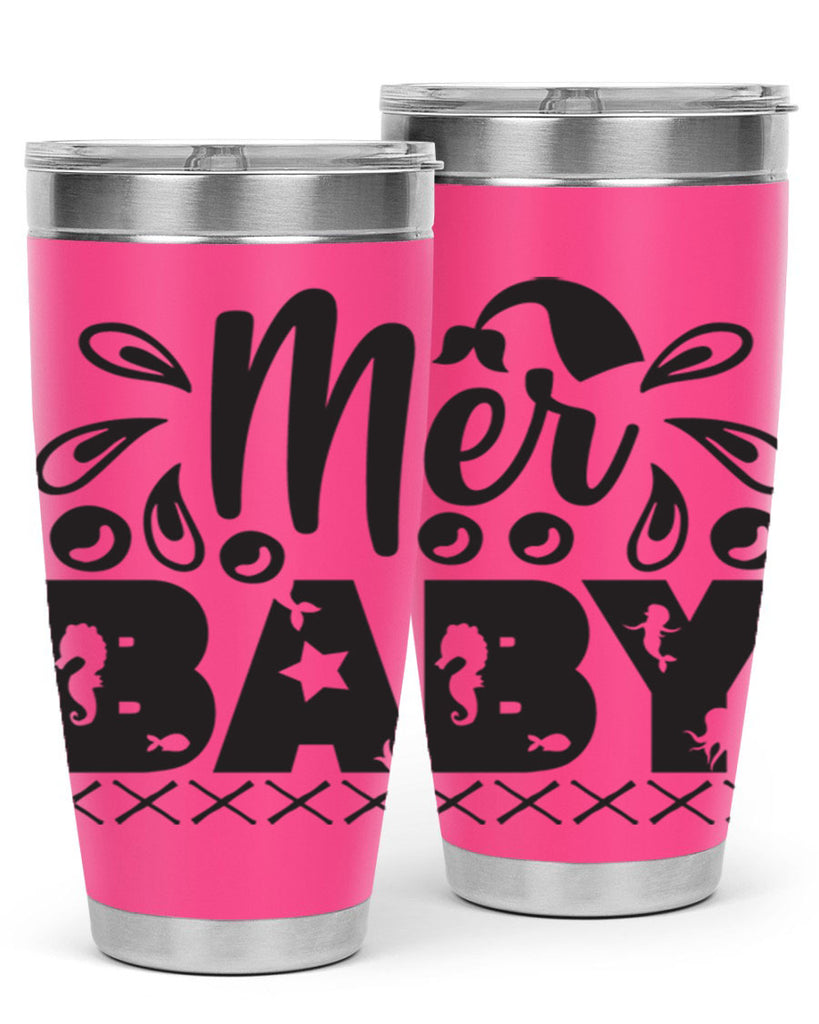 Mer baby 348#- mermaid- Tumbler