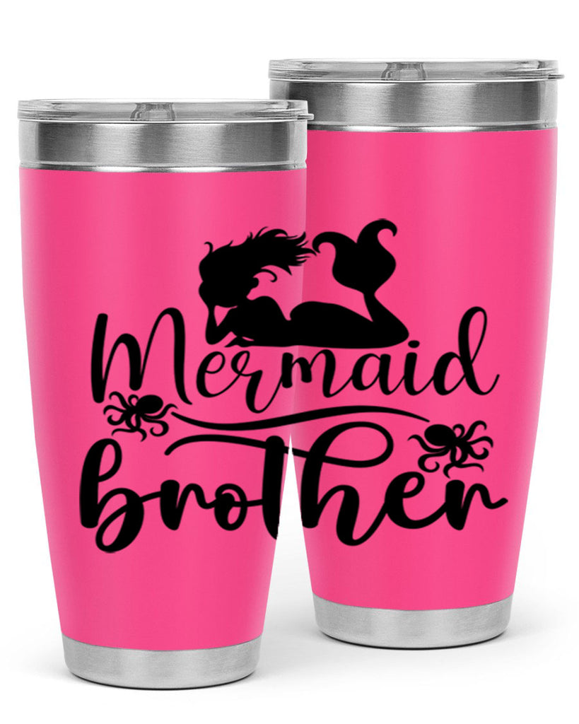 Mermaid Brother 355#- mermaid- Tumbler