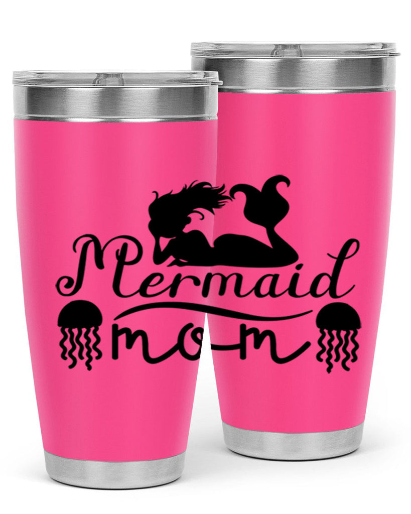 Mermaid Mom 373#- mermaid- Tumbler