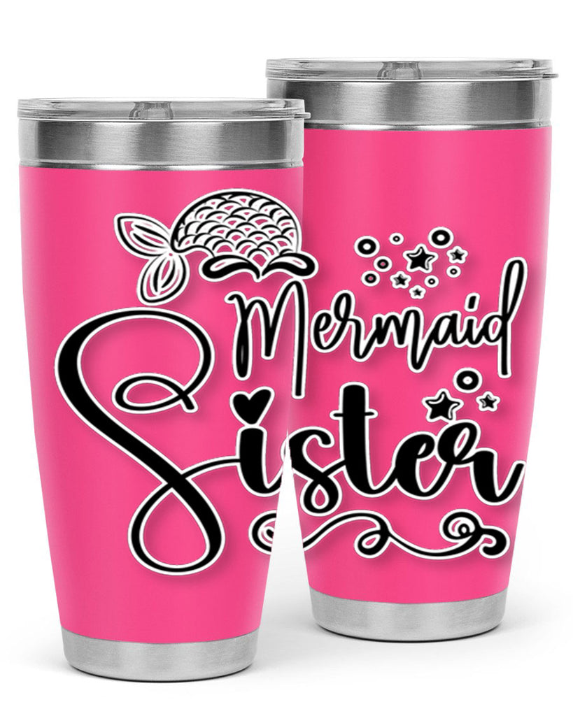 Mermaid Sister 441#- mermaid- Tumbler