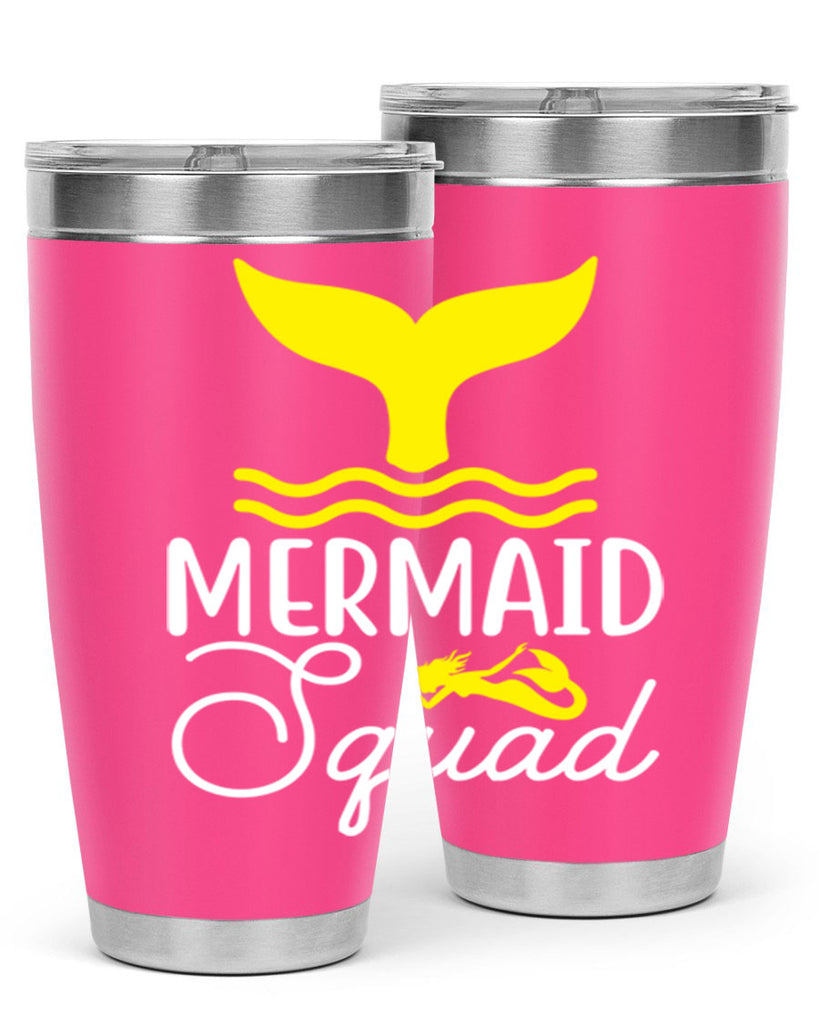 Mermaid Squad 380#- mermaid- Tumbler