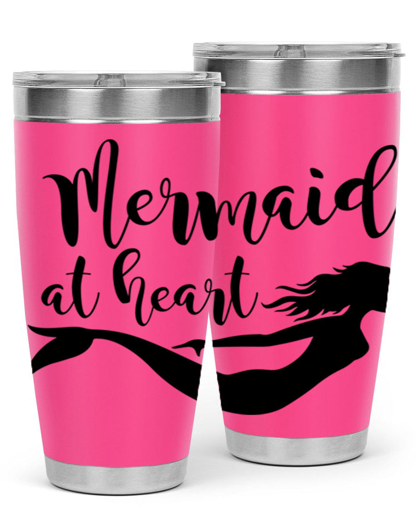 Mermaid at heart 395#- mermaid- Tumbler