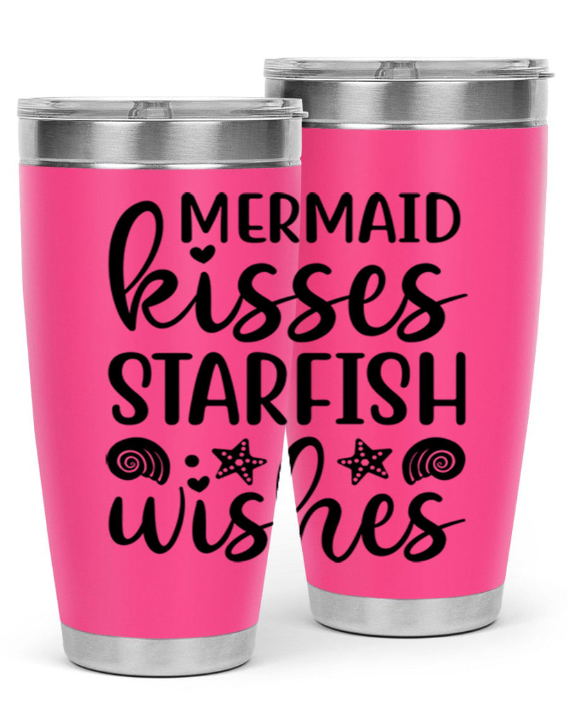 Mermaid kisses starfish wishes 426#- mermaid- Tumbler