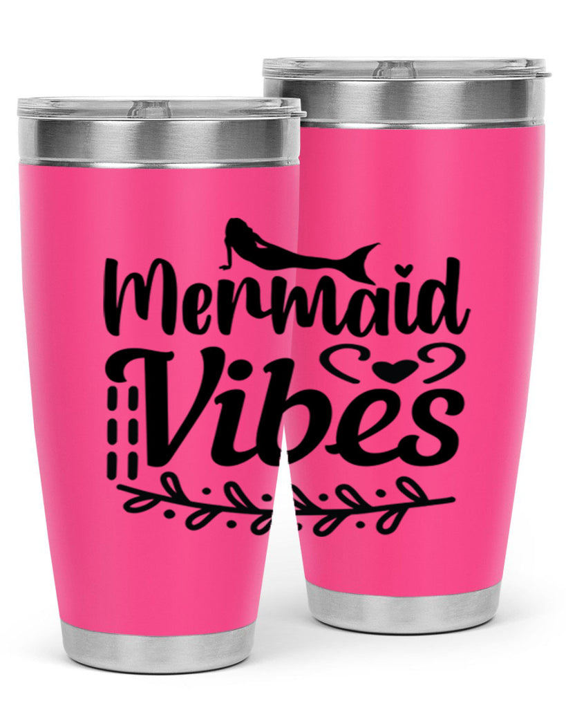 Mermaid vibes 454#- mermaid- Tumbler