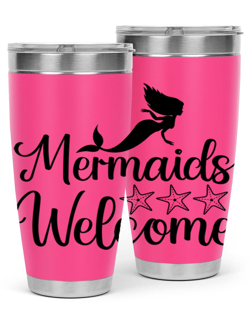 Mermaids welcome 498#- mermaid- Tumbler