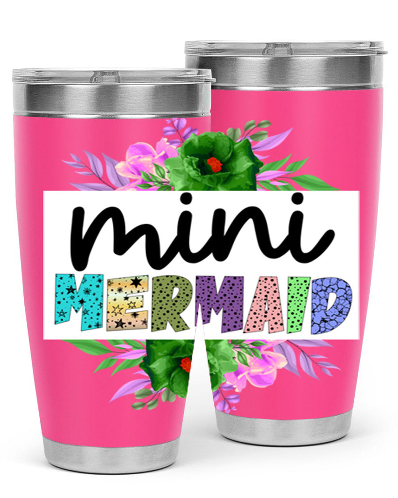 Mini Mermaid 505#- mermaid- Tumbler