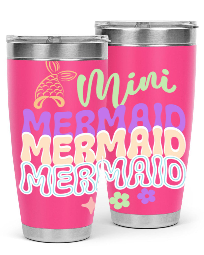 Mini Mermaid 509#- mermaid- Tumbler