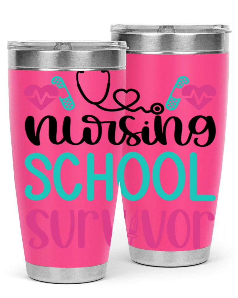 Nursing School Survivor Style Style 63#- nurse- tumbler